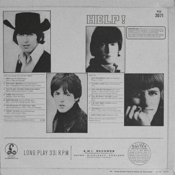 How much are each pressing of the "Help!" album worth?