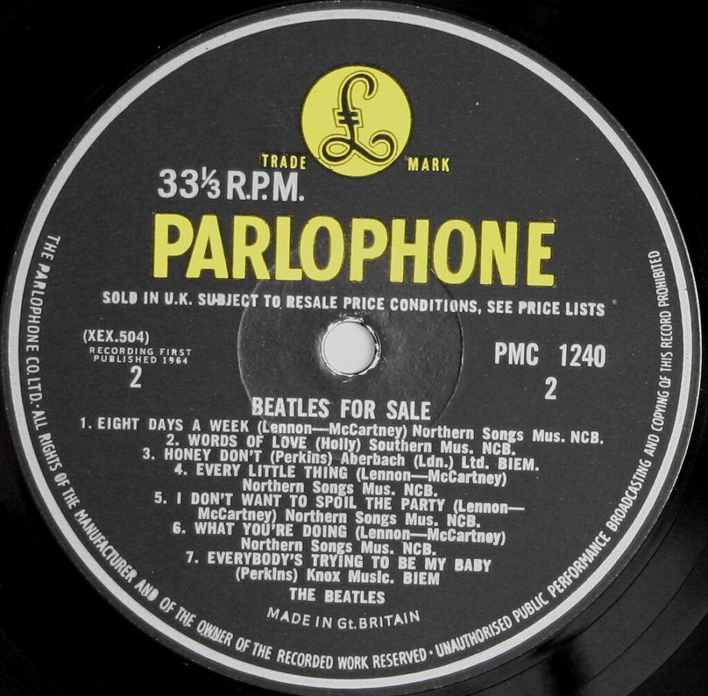 Side B — Beatles For Sale