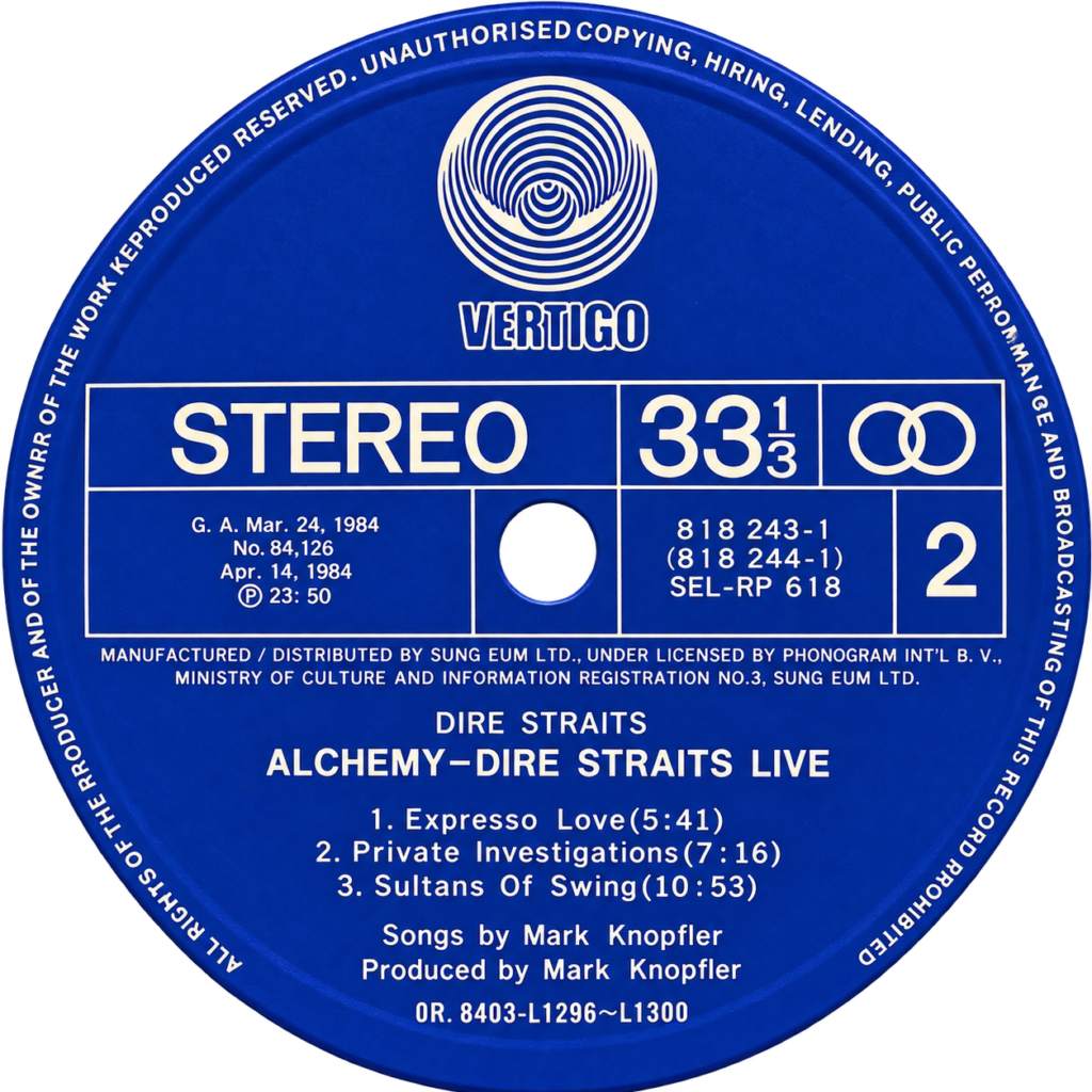 Strona B — Alchemy – Dire Straits Live