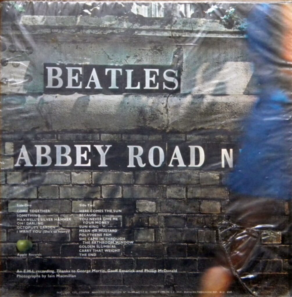 Okładka tył — Abbey Road