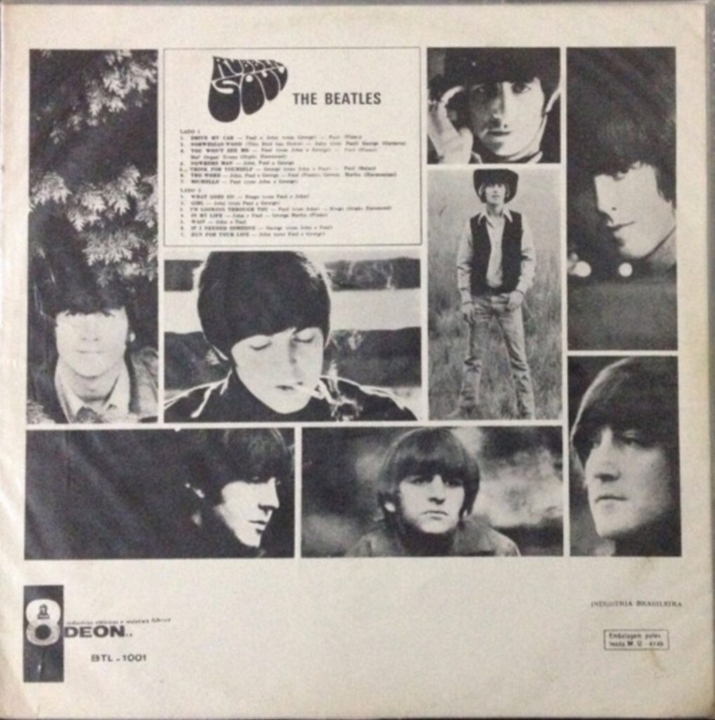 Okładka tył — Rubber Soul
