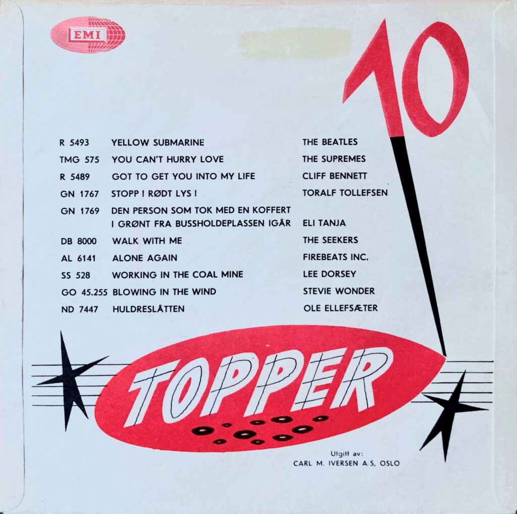 Back sleeve — Strawberry Fields Forever