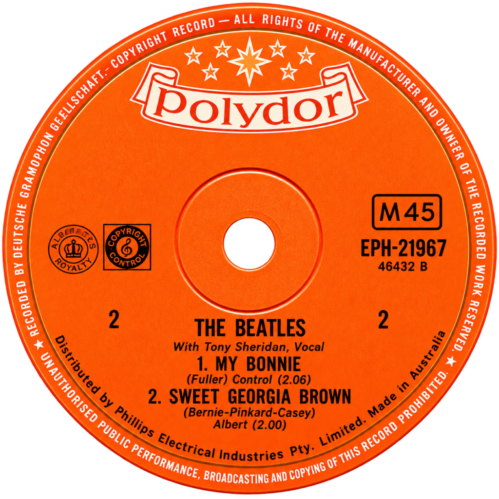 Strona B — THE BEATLES WITH TONY SHERIDAN